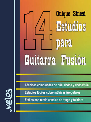 cover image of 14 estudios para guitarra fusión